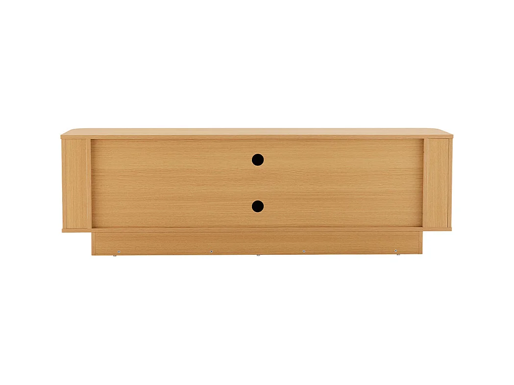 Navan - Meuble tv 3 portes en bois L160cm - Bois clair