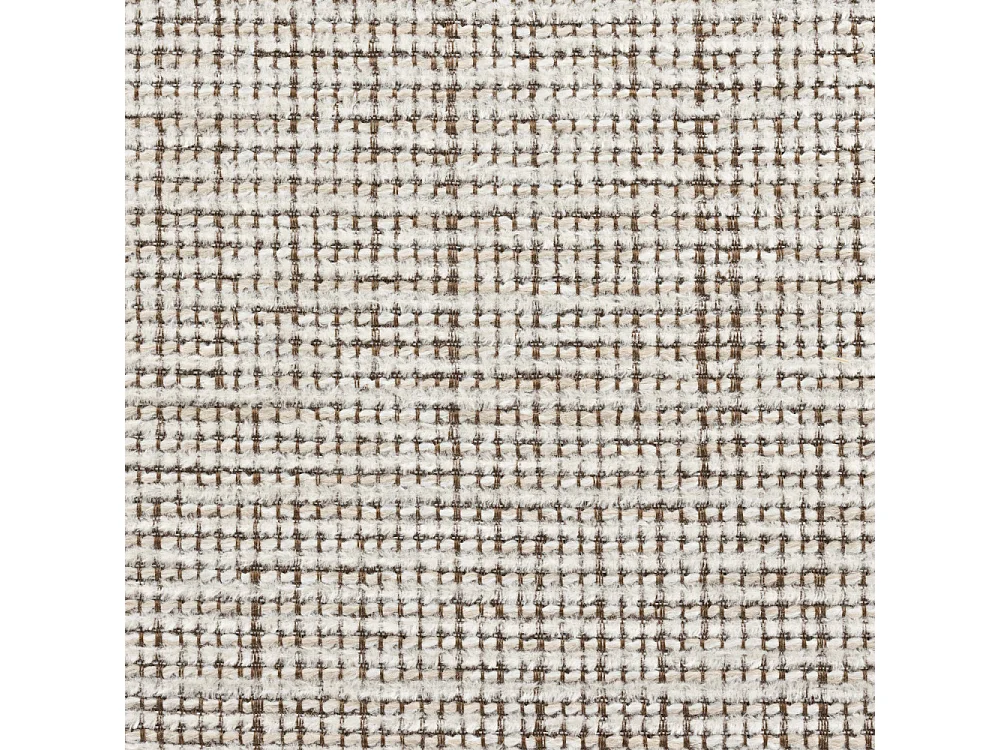 Renate - Fauteuil pivotant en tissu et métal - Taupe