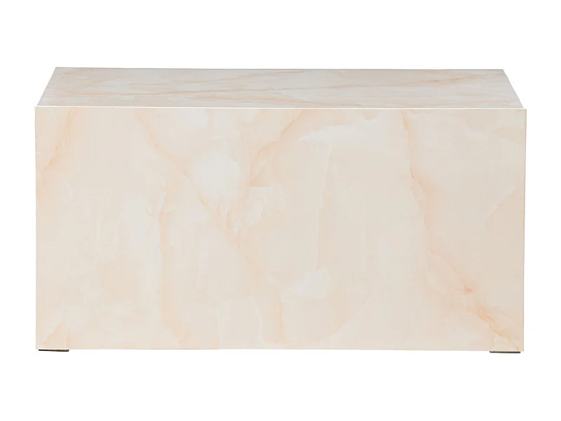 Table Basse Design "York" 80cm Jaune Clair