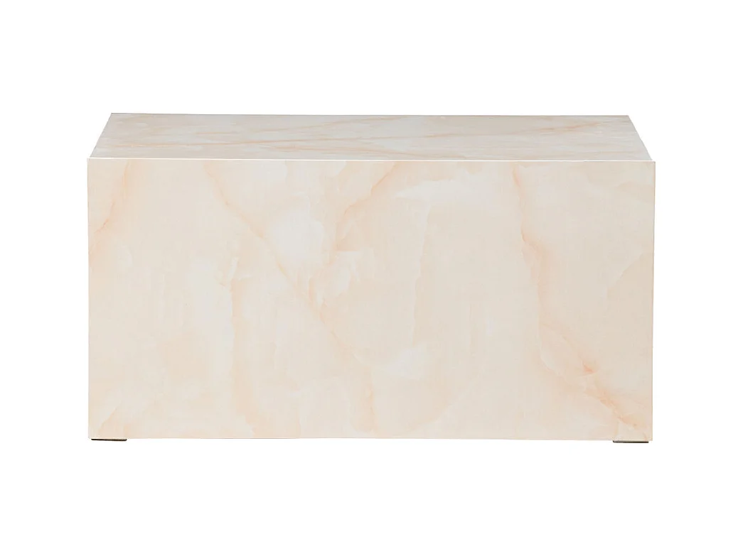 Table Basse Design "York" 80cm Jaune Clair