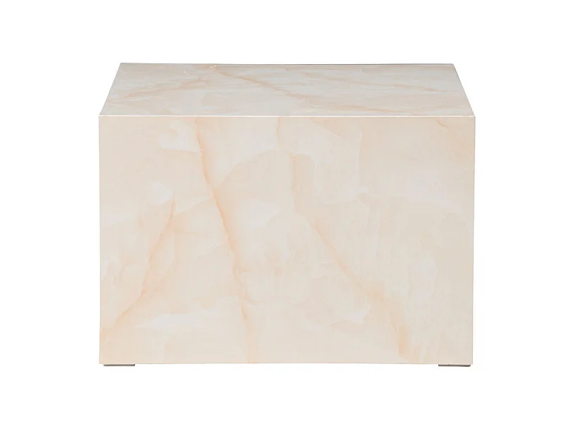 Table Basse Design "York" 80cm Jaune Clair