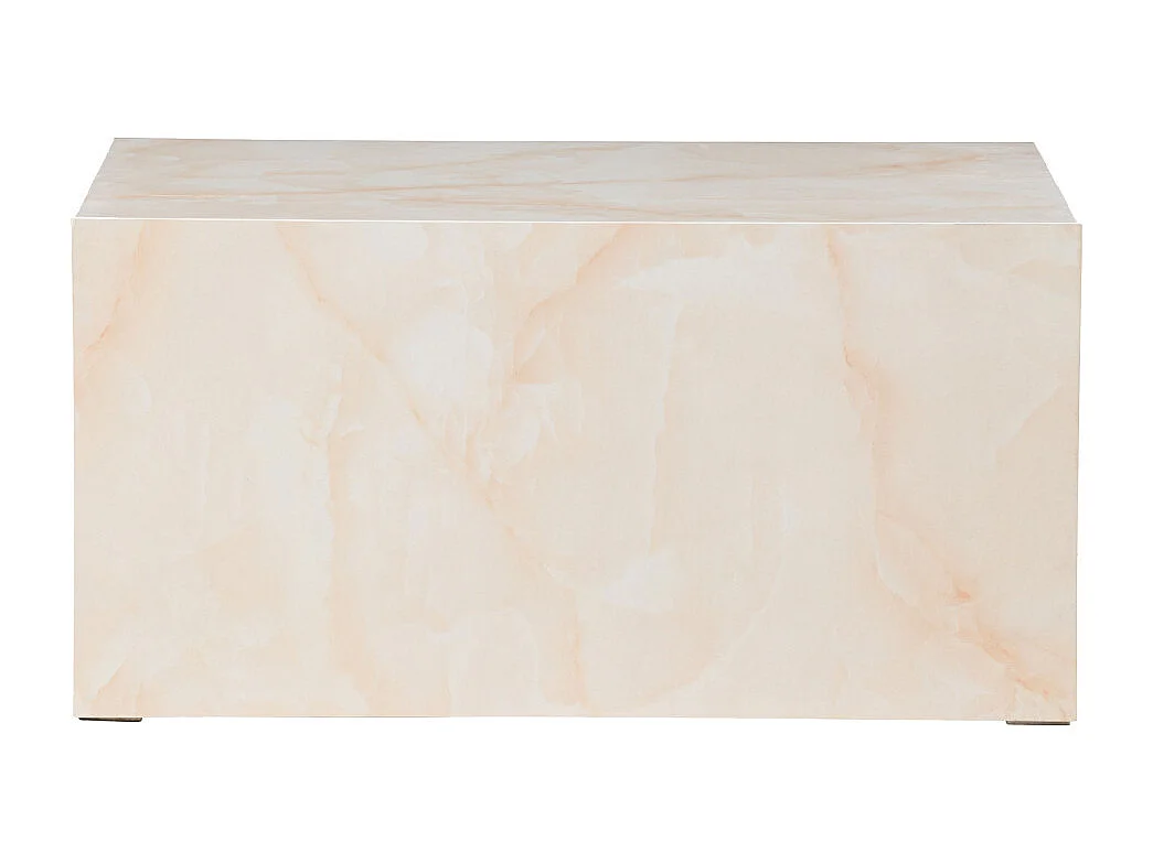 Table Basse Design "York" 80cm Jaune Clair