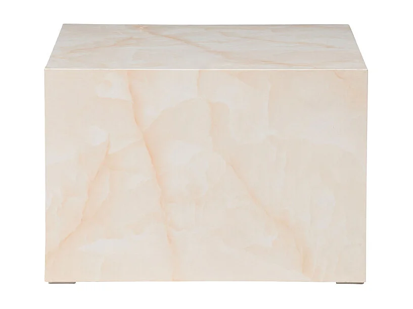 Table Basse Design "York" 80cm Jaune Clair