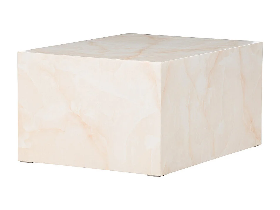 Table Basse Design "York" 80cm Jaune Clair