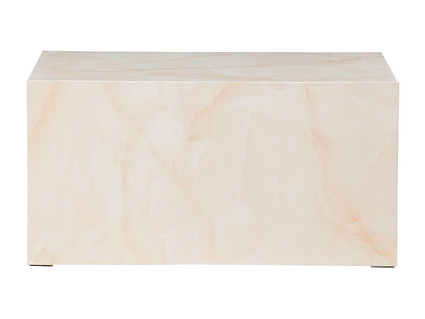 Table Basse Design "York" 80cm Jaune Clair