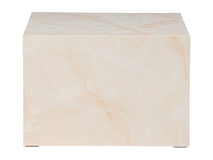 Table Basse Design "York" 80cm Jaune Clair