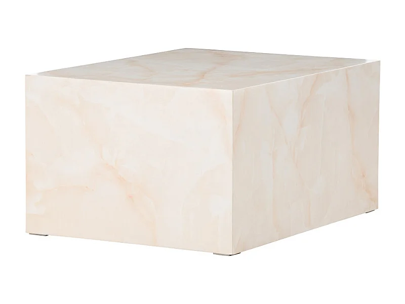 Table Basse Design "York" 80cm Jaune Clair