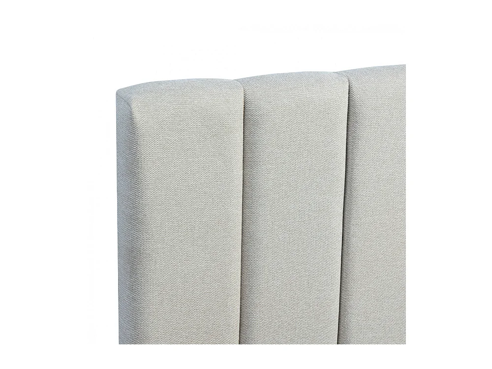 Lou - Lit coffre en tissu 140x190cm - Écru