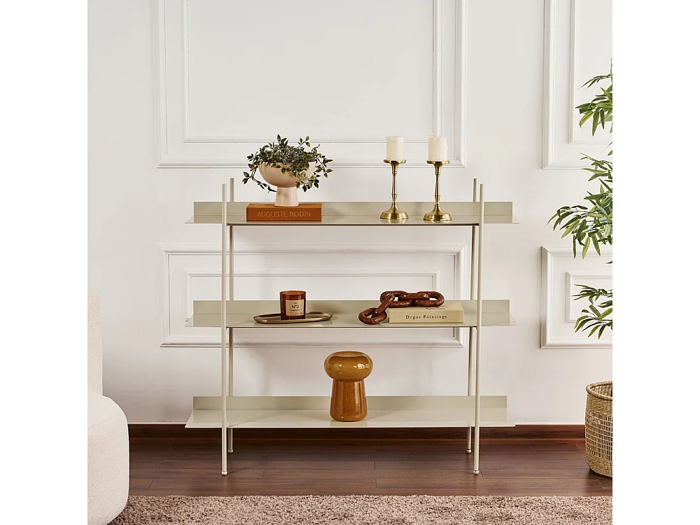 Luno - Étagère en métal L120cm - Taupe