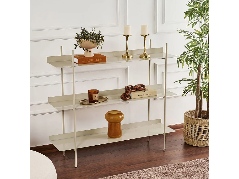 Luno - Étagère en métal L120cm - Taupe