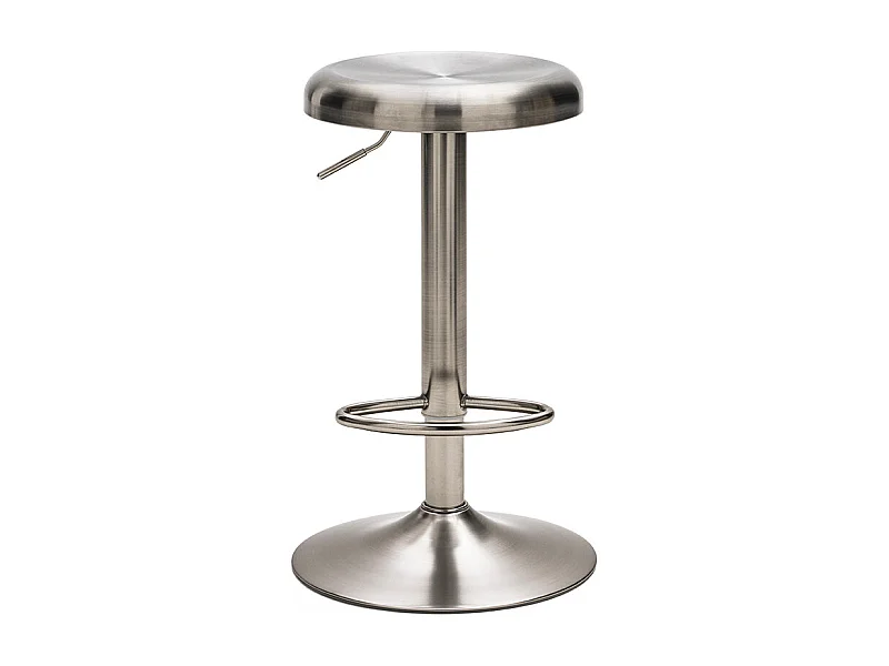 Pop - Tabouret de bar réglable en métal H60-81cm - Chrome