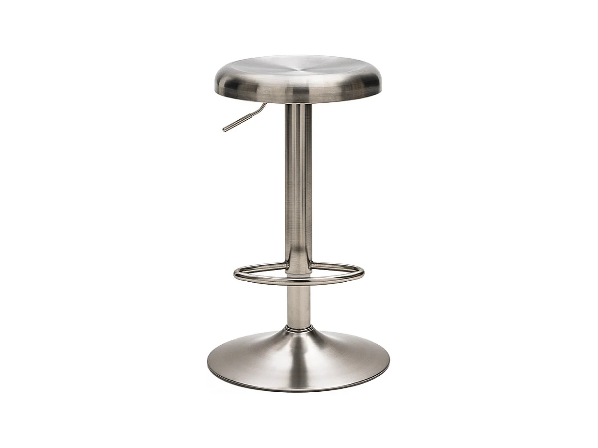 Pop - Tabouret de bar réglable en métal H60-81cm - Chrome