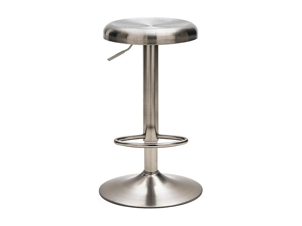 Pop - Tabouret de bar réglable en métal H60-81cm - Chrome