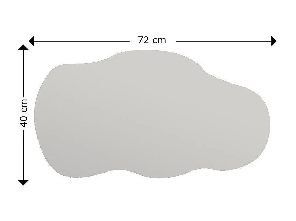 Miroir décoratif Midulus 40x72cm Verre