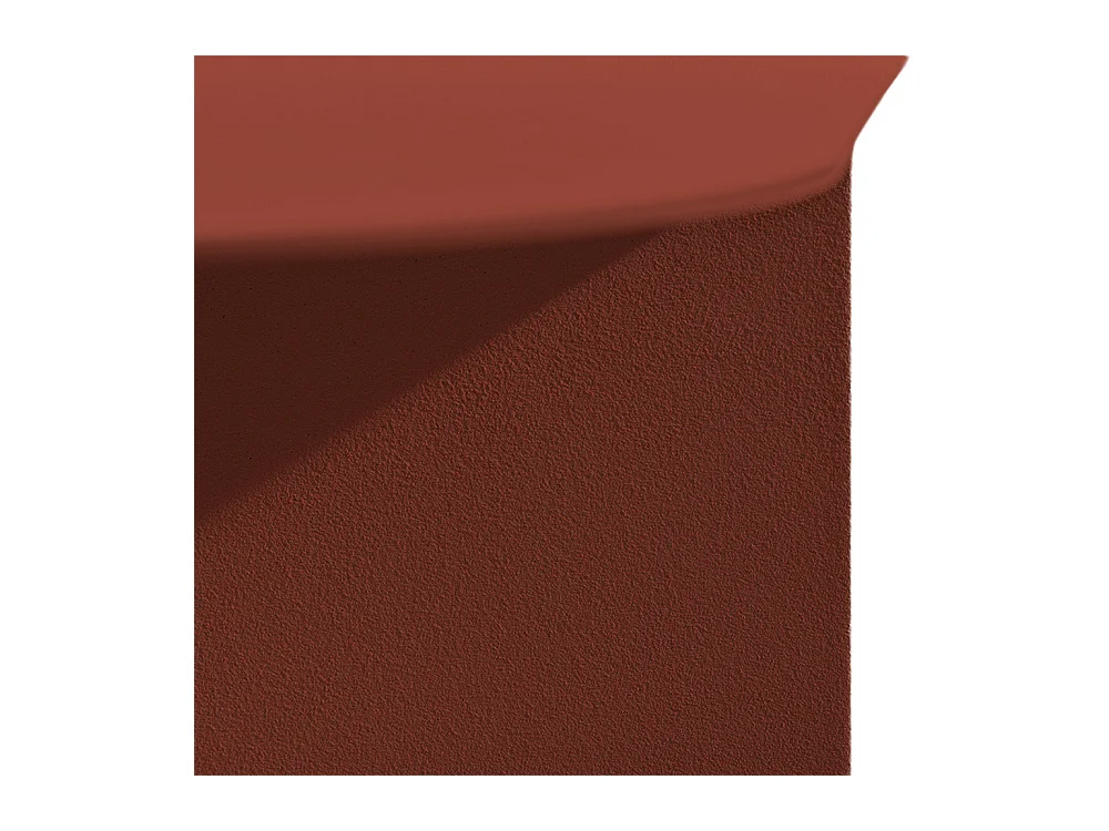 Blum - Table basse ronde en métal ø60cm - Bordeaux