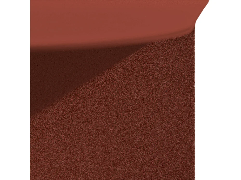 Blum - Table basse ronde en métal ø60cm - Bordeaux