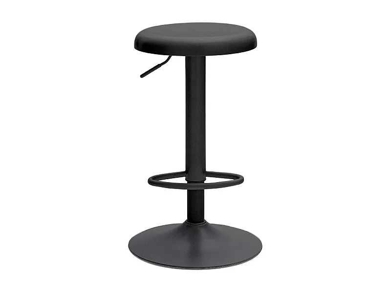 Pop - Tabouret de bar réglable en métal H60-81cm - Noir