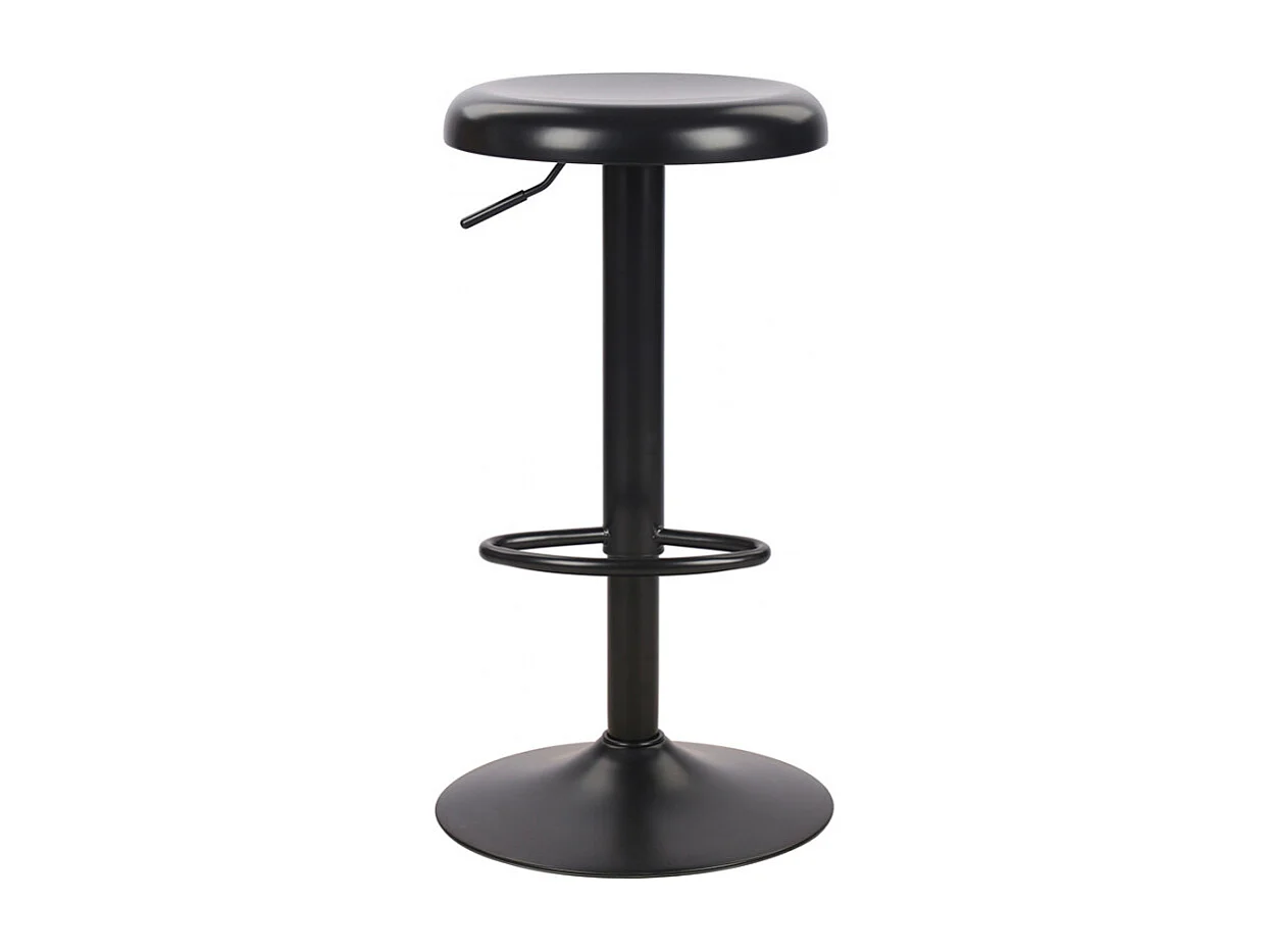 Pop - Tabouret de bar réglable en métal H60-81cm - Noir
