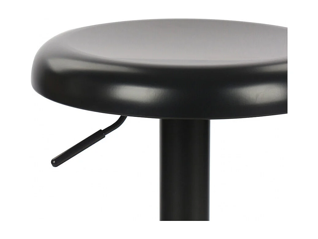 Pop - Tabouret de bar réglable en métal H60-81cm - Noir