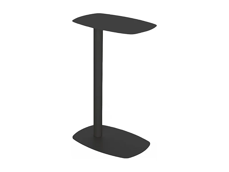 Sidy - Bout de canapé en métal H66cm - Noir