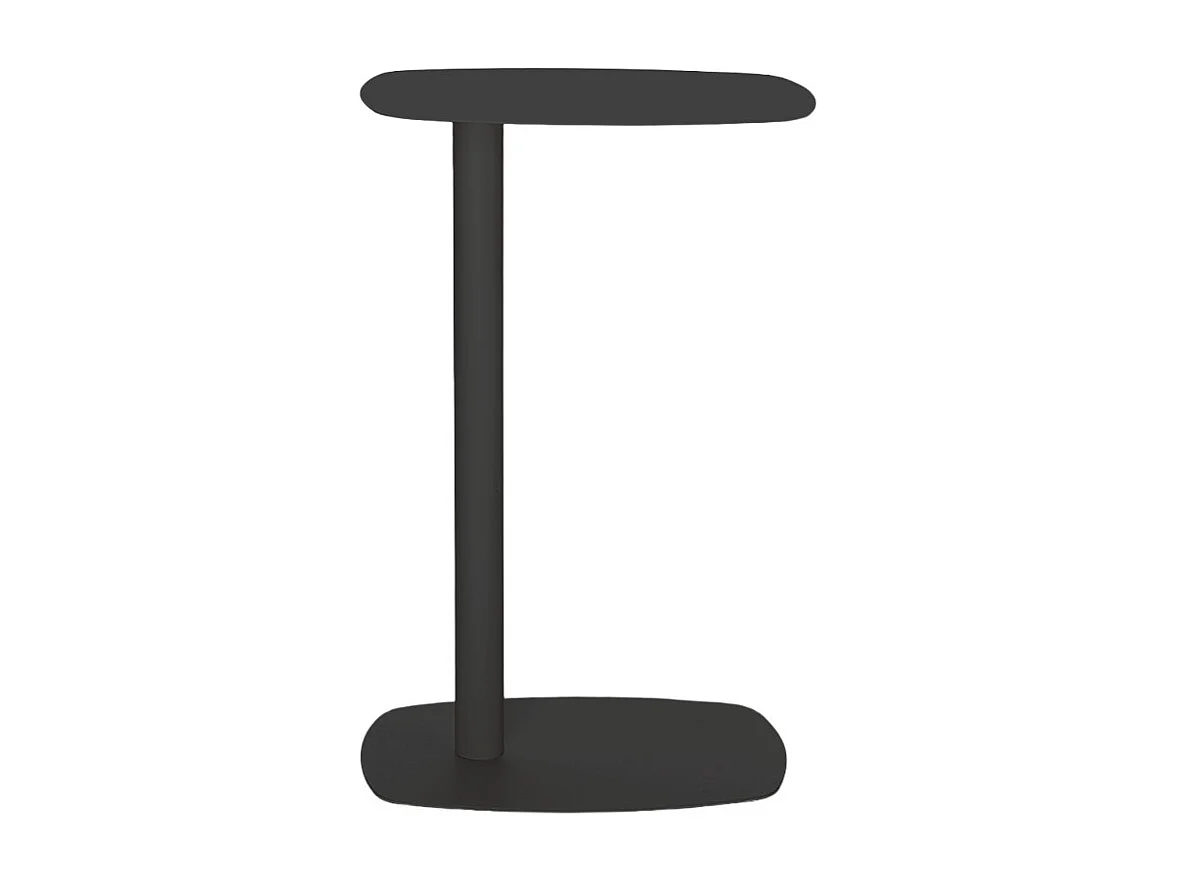 Sidy - Bout de canapé en métal H66cm - Noir