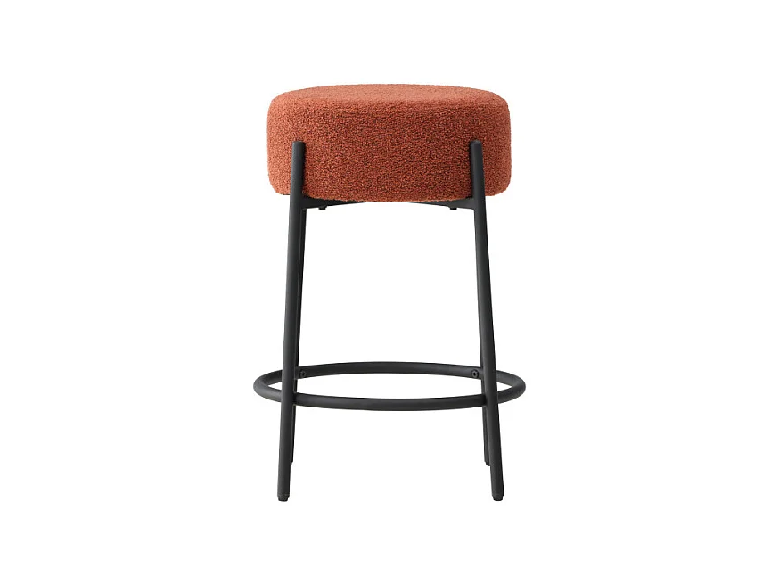Tabouret de Bar Bouclette "Tucson" 60cm Rouge