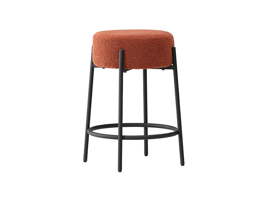Tabouret de Bar Bouclette "Tucson" 60cm Rouge