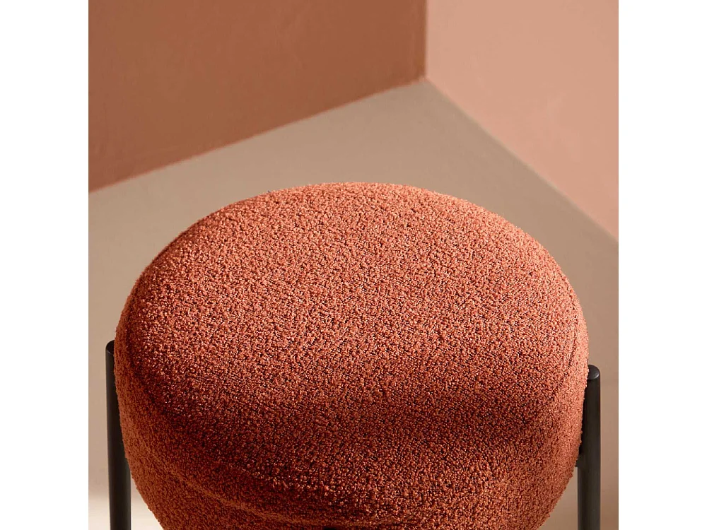 Tabouret de Bar Bouclette "Tucson" 60cm Rouge