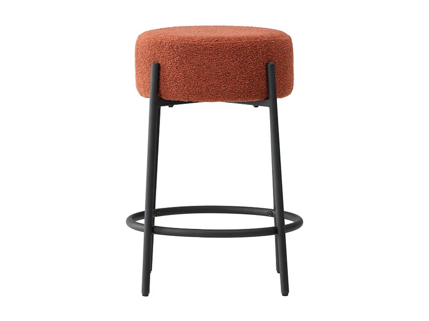 Tabouret de Bar Bouclette "Tucson" 60cm Rouge