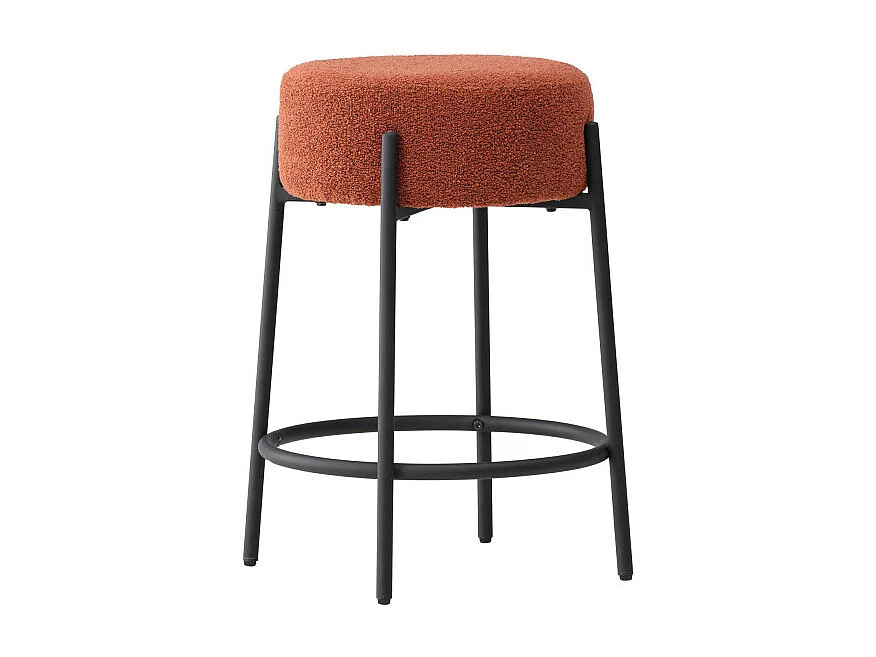 Tabouret de Bar Bouclette "Tucson" 60cm Rouge