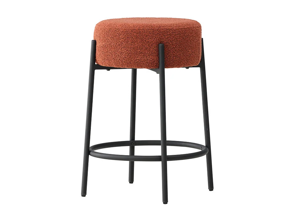 Tabouret de Bar Bouclette "Tucson" 60cm Rouge
