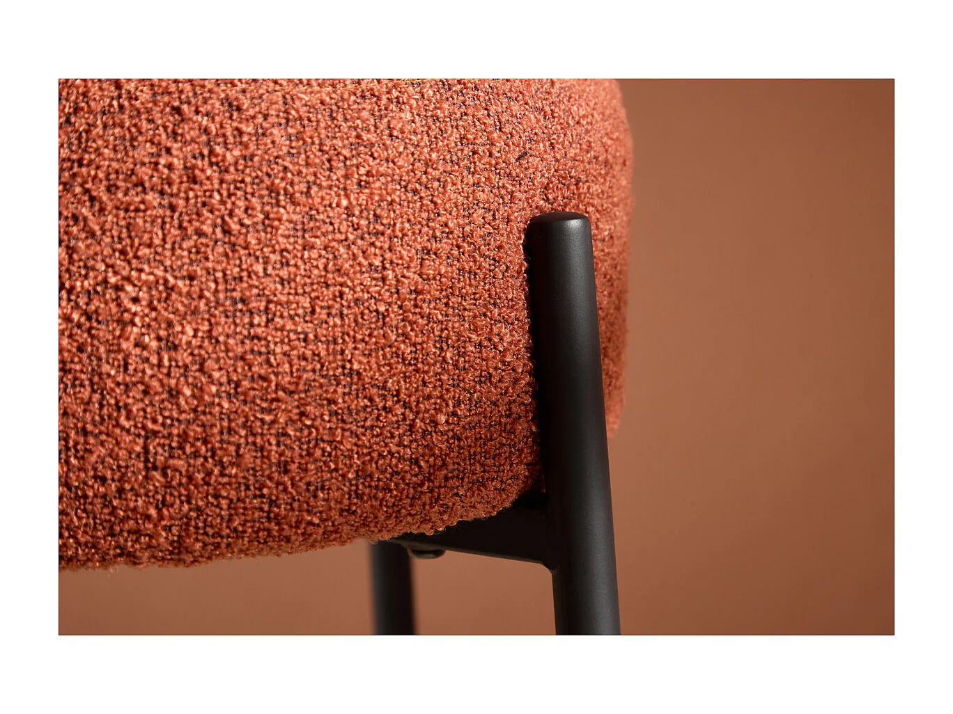 Tabouret de Bar Bouclette "Tucson" 60cm Rouge