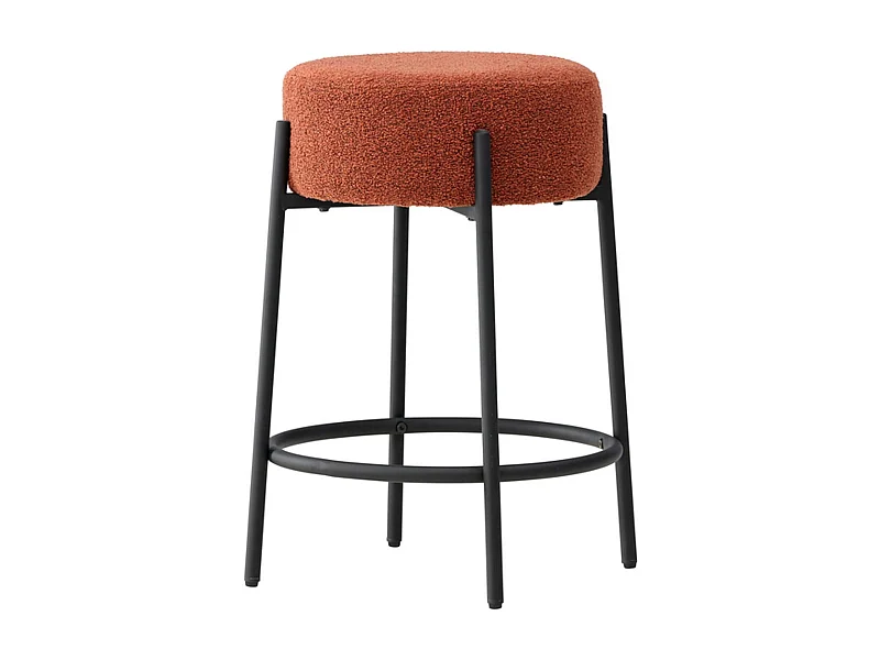 Tabouret de Bar Bouclette "Tucson" 60cm Rouge