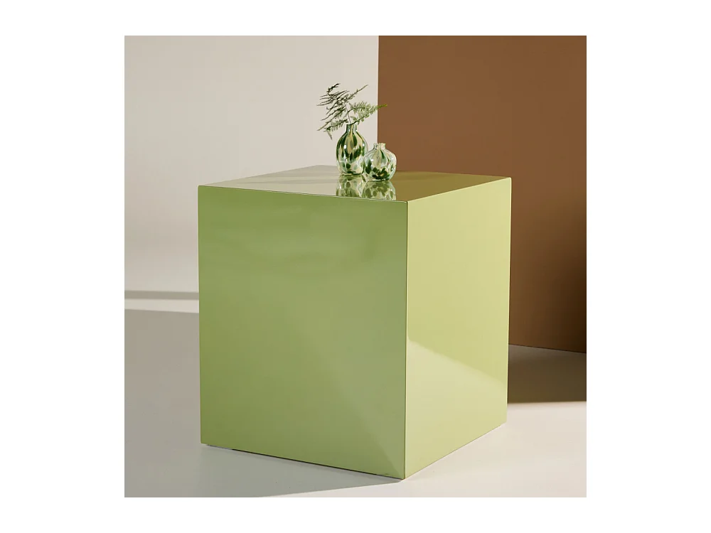 Table d'Appoint Design "York" 45cm Vert Foncé