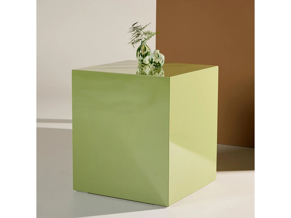 Table d'Appoint Design "York" 45cm Vert Foncé