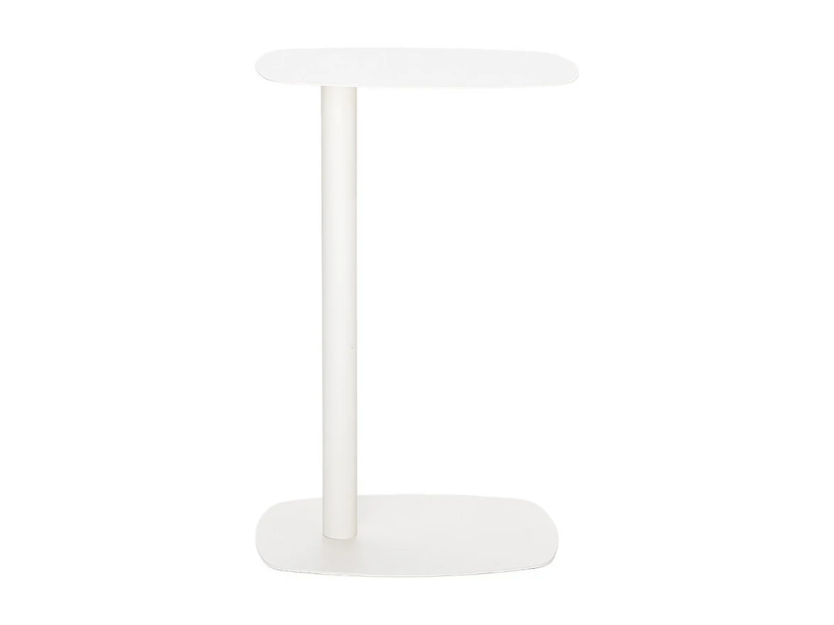 Sidy - Table d'appoint en métal H66cm - Beige