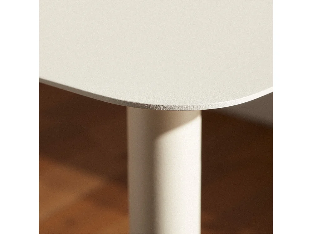 Sidy - Table d'appoint en métal H66cm - Beige