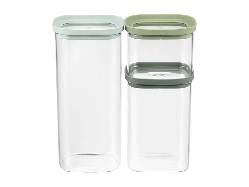Lot de 3 bocaux en verre 600/1300/2000ml