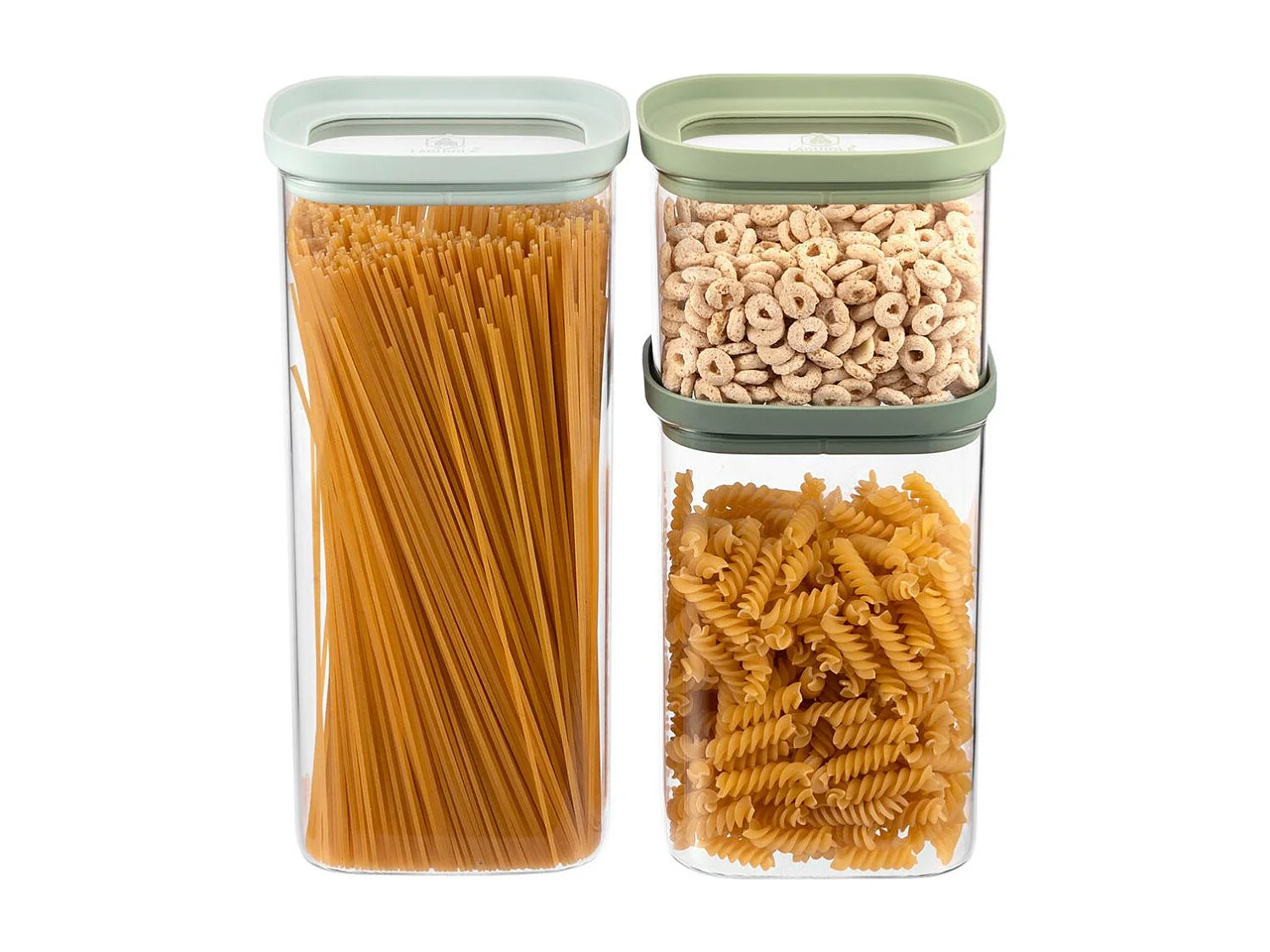 Lot de 3 bocaux en verre 600/1300/2000ml