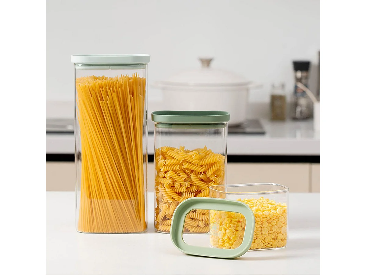 Lot de 3 bocaux en verre 600/1300/2000ml