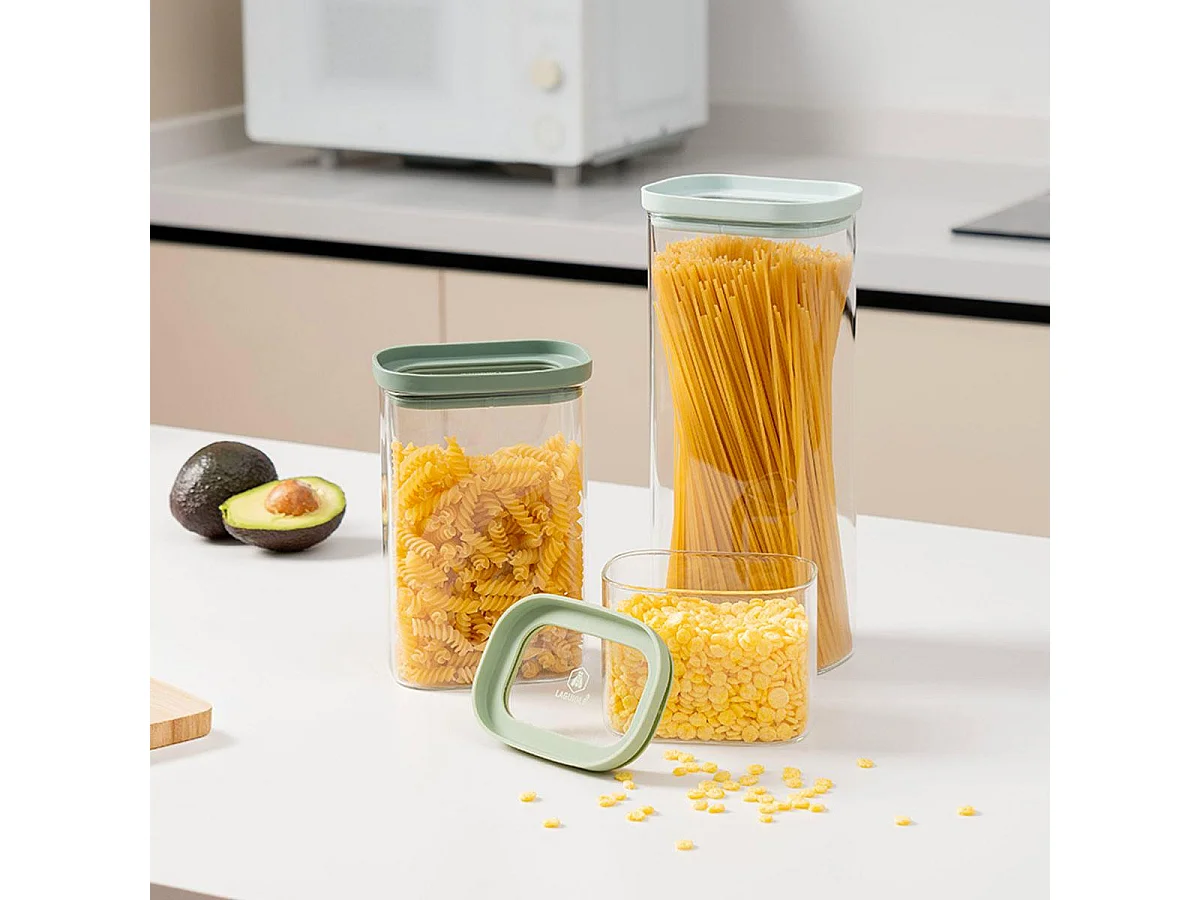 Lot de 3 bocaux en verre 600/1300/2000ml