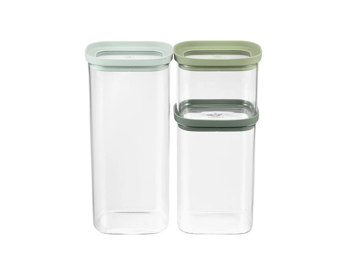 Lot de 3 bocaux en verre 600/1300/2000ml