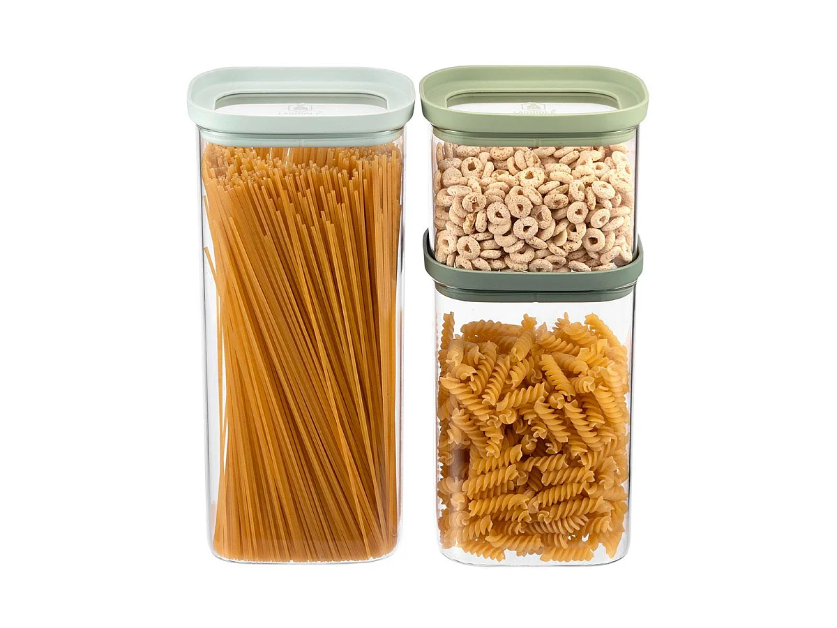 Lot de 3 bocaux en verre 600/1300/2000ml