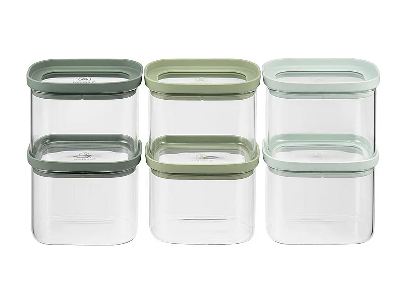 Lot de 6 bocaux en verre 600ml