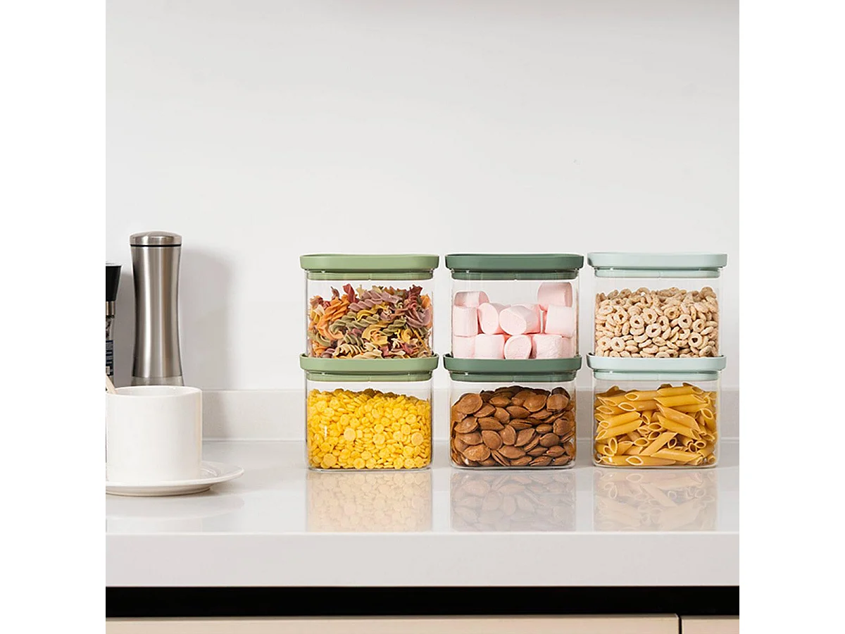 Lot de 6 bocaux en verre 600ml