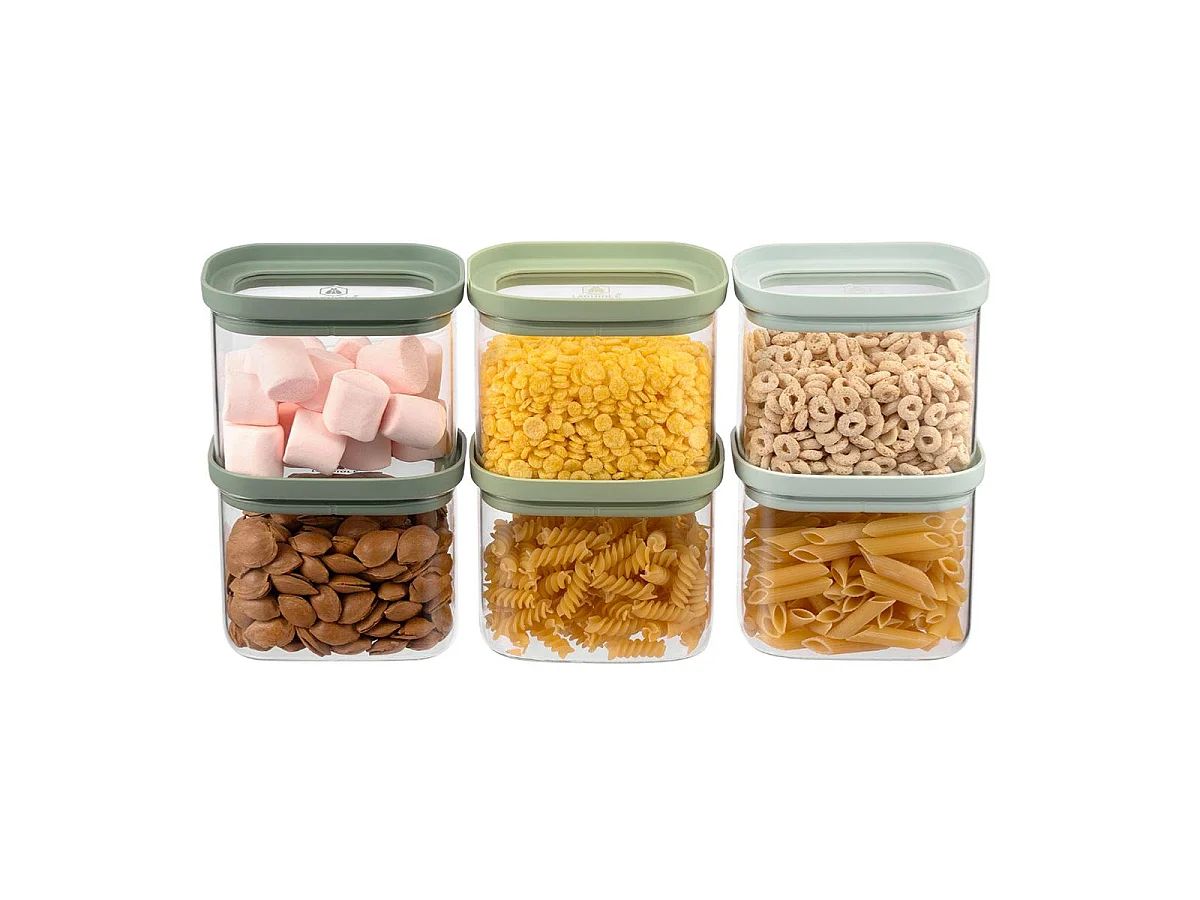 Lot de 6 bocaux en verre 600ml