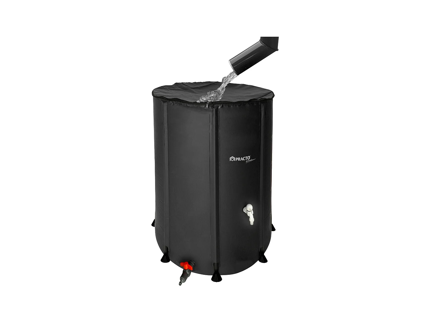 Réservoir d'eau de pluie pliable 350 L - Avec robinet et trop-plein