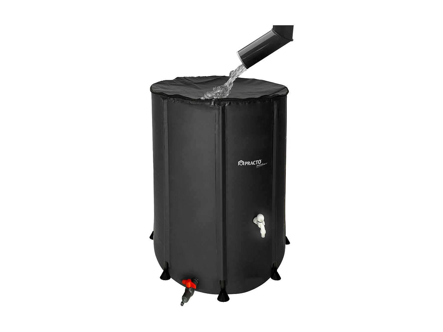 Réservoir d'eau de pluie pliable 350 L - Avec robinet et trop-plein