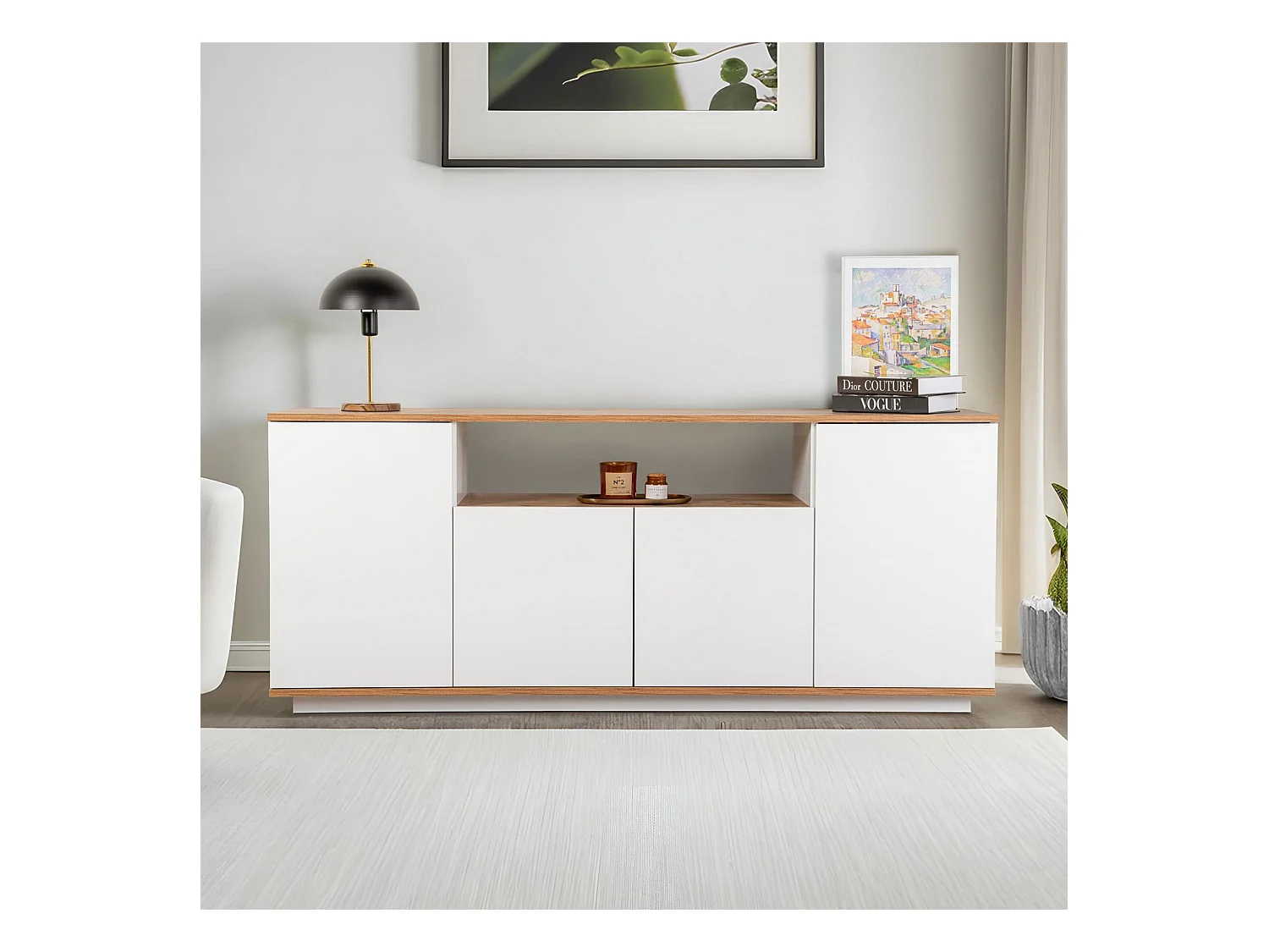 Buffet 4 portes en aggloméré Arista