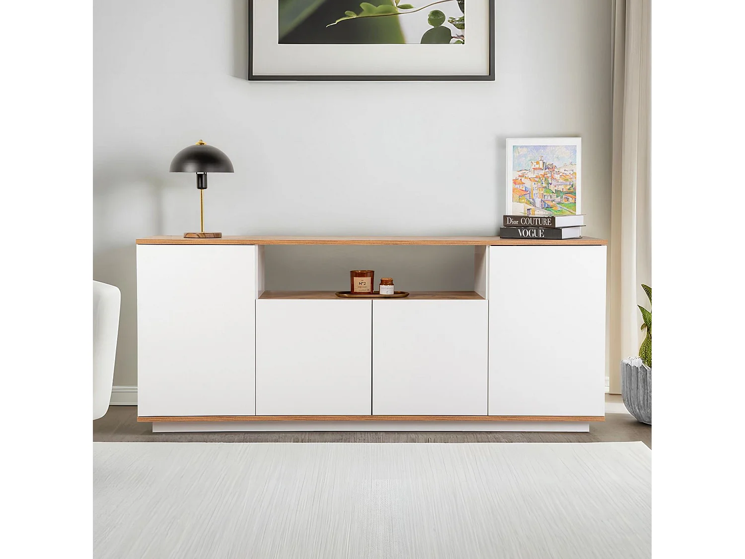 Buffet 4 portes en aggloméré Arista